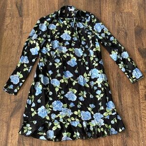LIKE NEW REDVALENTINO
Bow-embellished floral-print chiffon mini dress